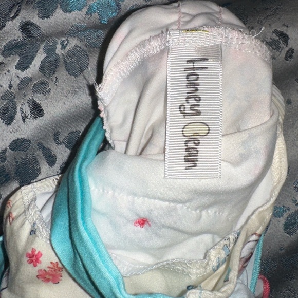 Honey Bean Floral Chicken Print Baby Romper - Picture 5 of 6